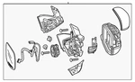 Genuine Honda Mirror Assembly 76250-TG7-A71ZL. Fixed Price $598.94.