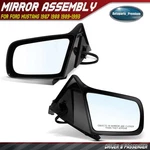 2PCS Power Glass Adjust Mirror Smooth Black Pins Ford Mustang 1987-1993. Fixed Price $193.69.