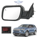 Side Mirror With Blind Spot Puddle Lamp Driver Ford Explorer 2016-2019. Fixed Price $104.97.