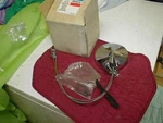 Nos Mopar 1969-70 Fury Sport Chrome Remote Round Mirror W/ Vent Window. Fixed Price $395.00.