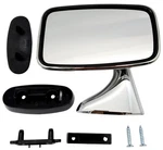 Left Hand Tex Style Chrome Exterior Door Mirror Classic Mini Car Ford Mgb. Fixed Price $36.24.