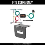 For 08-12 Honda Accord 4 Pin Trailer Wire Plug & Bracket Fits Coupe Only Curt. Fixed Price $70.99.