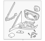 Genuine Bmw Mirror Assembly 51-16-8-495-724. Fixed Price $1025.09.