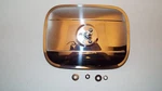 1955-1956-1957-1958-59 Chevrolet, Ford Truck Stainless Outside Mirror 6" X 8". Fixed Price $24.95.