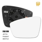 Mirror Glass Heated W/ Backing Plate Left Driver Side Lh For Vw Jetta Beetle. Fixed Price $19.06.