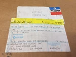Dodge Plymouth Chrysler Door Mirror Glass Replacement Piece 4271041. Fixed Price $55.00.