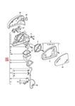 Audi Exterior Mirror Mounting Electric Satin Black 8S1857410C9B9 16-19. Fixed Price $536.45.