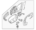 Genuine Volkswagen Mirror Assembly 3CN-857-508-AM-9B9. Fixed Price $354.01.