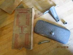 1933-1949 Norlipp Metal Encased Mirror Assembly Gray Enamel,vintage Classic/box. Fixed Price $39.95.