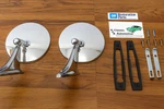 1966-1968 Chevy Round Bowtie Outside Mirror Kit Gm Licensed Camaro Chevelle Nova. Fixed Price $79.95.