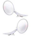 66-72 Chevy Bowtie Logo Outside Door Rear View Ribbed Led Mirrors Concave Convex. Fixed Price $151.93.