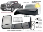 Towing Mirror For Ram Pickup Power Folding Memory Puddle Signal Lamp Driver Side. Fixed Price $272.95.