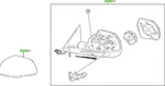 24-26 Tacoma Trd Off-road Lh Mirror Assembly + Cover (1J9) Genuine Oem. Fixed Price $979.99.