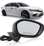 Right Passenger Side Mirror For 2022-2025 Honda Civic Power-black. Fixed Price $70.00.