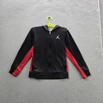 Jordan Boys Jacket (12-13 Yrs) Black Fleece Therma-fit Activewear Zipper Long. Fixed Price $22.69.