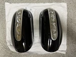 Black Mercedes Benz W220 Side Mirror Covers Turn Signals 2208100964GC Left Right. Fixed Price $155.00.