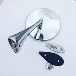 New Premium Quality 64-67 Corvette Mirror Outside Bowtie Left Driver. Fixed Price $79.99.