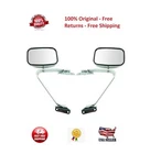 Side View Manual Mirrors Chrome Pair Set Ford F-series Pickup Truck. Fixed Price $119.99.