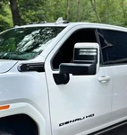 Painted Summit White Mirror Cap Covers Trim Set For 20-26 Gmc Sierra 2500 3500. Fixed Price $269.99.