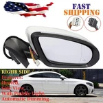 White Right Passenger Side Mirror Blind Spot Fits Mercedes C250 C300 C350 15-21. Fixed Price $84.99.