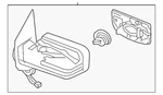 Genuine Nissan Mirror Assembly 96302-9FV5B. Fixed Price $843.00.