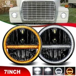 Ford LN7000 LN8000 LN9000 Trucks Pair Round 7" Led Headlight Hi/lo Drl Beam. Fixed Price $78.45.