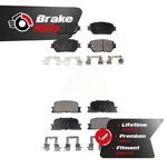 Front Rear Ceramic Brake Pads Kit For 2002-2006 Toyota Camry Base Le. Fixed Price $61.11.