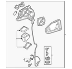 Genuine Audi Mirror Assembly 8W8-857-409-D-9B9. Fixed Price $461.27.