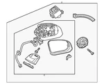 Genuine Volvo Mirror Base 31477673. Fixed Price $372.34.