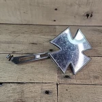 Left Hand Maltese Cross Chrome Billet Side Rear View Mirror Rat Rod Chopper. Fixed Price $19.95.