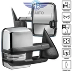 For 2007-14 Silverado Sierra Chrome Power Heated Tow Mirrors Dynamic Led Signal. Fixed Price $245.99.