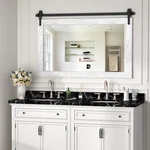 Farmhouse 42 X28 White Rustic For Wall Vanity Mirrors. Fixed Price $217.21.