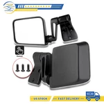 Manual Driver Black Exterior Rear Side Mirror For 1987-2002 Jeep Wrangler Pickup. Fixed Price $25.70.