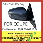 2010-2014 Mercedes W207 E350 E550 Coupe Right Passenger Side View Mirror Gray Oe. Fixed Price $199.94.