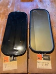 2 Nos Vintage Delbar West Coast Style Truck Mirror Pair Stainless Steel 16"X7". Fixed Price $225.00.