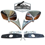 Chrome Exterior Side Rear View Mirrors Pair- For 1973-1979 Chevrolet Nova. Fixed Price $249.98.
