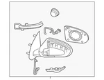 Genuine Nissan Door Mirror Assembly-left-hand 96302-5RL1E. Fixed Price $577.60.