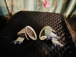 Vintage Talbot Berlin 300 Side Mirrors Pair Chrome Bullet Wing 3.5. Fixed Price $969.00.