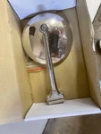 Vintique A-17741-U Straight Arm Peep Mirror 4". Dab. Fixed Price $40.00.