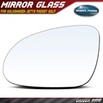 Driver Mirror Glass With Heated & Power Adjust For Volkswagen Jetta Passat Golf. Fixed Price $19.79.