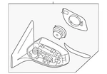Genuine Nissan Mirror Assembly 96301-3YU5F. Fixed Price $363.02.