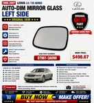1996-07 Lexus Ls Es Oem Left Side Original Auto Dim Mirror Glass 776945 S1. Fixed Price $89.99.