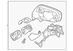 Genuine Subaru View Mirror Unit Lhl 91036XC10D. Fixed Price $267.18.