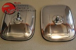 Chevy Truck Stainless Rectangular Rectangle Exterior Outside Mirrors 6X7.5". Fixed Price $48.18.