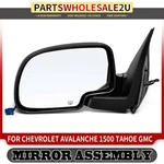 Left Black Smooth Mirror For Chevrolet Avalanche 1500 Silverado Tahoe Gmc. Fixed Price $59.99.