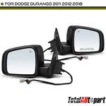 2X Black Power Memory Recall Mirror For Dodge Durango 2011-2021 Left And Right. Fixed Price $183.99.