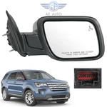 Side Mirror W/ Blind Spot Puddle Lamp Passenger Ford Explorer 2016-2019. Fixed Price $104.97.