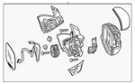 Genuine Honda Mirror Assembly 76250-TG7-A92ZL. Fixed Price $367.72.