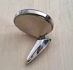 Porsche 68-71 911 912 Stainless Steel Durant Door Side Mirror-large. Fixed Price $78.00.