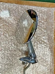 Driver Side Outer Left Remote Mirror For 1957-58 Cadillac Fleetwood Eldorado. Fixed Price $99.00.